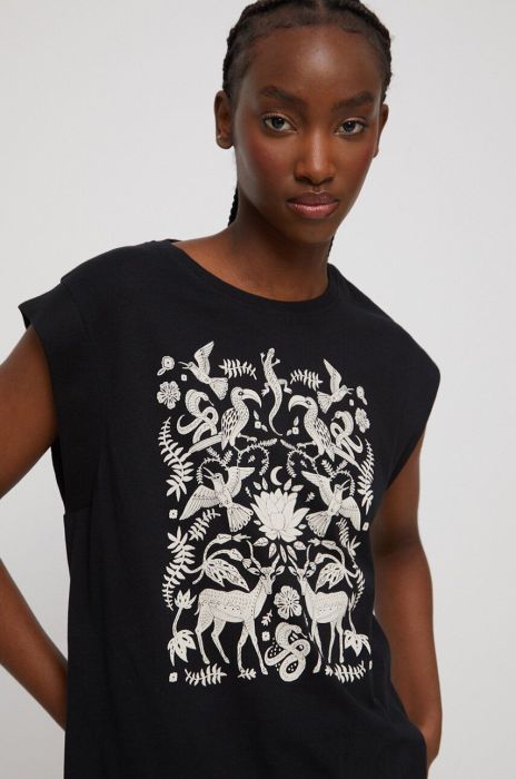 Бавовняна футболка Medicine жіноча колір чорний (3236364) Бавовняна футболка Medicine жіноча колір чорний (3236364)