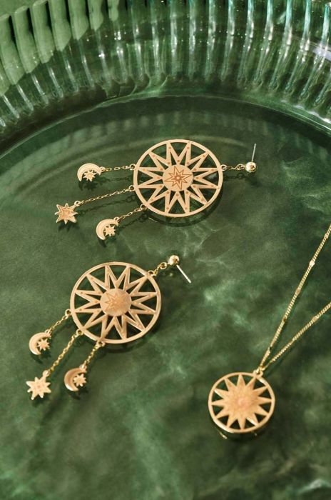 Сережки Medicine колір золотий (2860158) Сережки Medicine колір золотий (2860158)