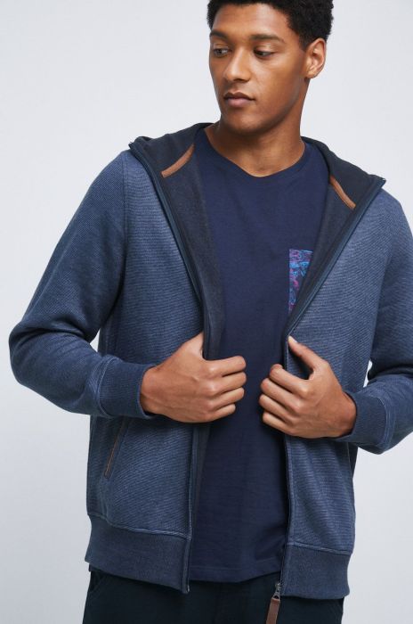 Кофта Medicine чоловіча колір синій візерунок Кофта Medicine чоловіча колір синій візерунок