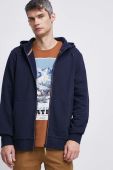 Бавовняна кофта Medicine чоловіча колір синій з капюшоном однотонна (2827669) Бавовняна кофта Medicine чоловіча колір синій з капюшоном однотонна (2827669)
