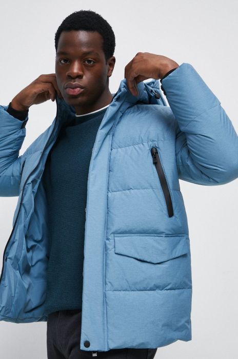 Пухова куртка Medicine чоловіча зимова колір блакитний Пухова куртка Medicine чоловіча зимова колір блакитний