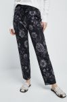 Спортивні штани Medicine жіночі колір чорний візерунок (2663743) Спортивні штани Medicine жіночі колір чорний візерунок (2663743)