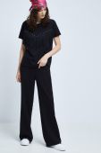 Штани Medicine жіночі колір чорний широкі середня посадка (2693441) Штани Medicine жіночі колір чорний широкі середня посадка (2693441)