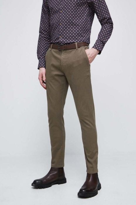 Штани Medicine чоловічі колір коричневий фасон chinos (2865390)