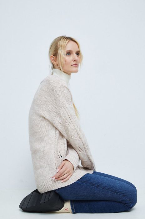 Светр Medicine жіночий колір бежевий (2753784) Светр Medicine жіночий колір бежевий (2753784)