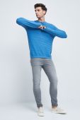 Бавовняний светер Medicine чоловічий колір бірюзовий легкий (2530863) Бавовняний светер Medicine чоловічий колір бірюзовий легкий (2530863)