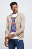 Бавовняний кардиган Medicine чоловічий колір бежевий