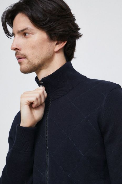 Бавовняний кардиган Medicine чоловічий колір синій (2747538) Бавовняний кардиган Medicine чоловічий колір синій (2747538)