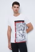 Бавовняна футболка Medicine колір білий з принтом (2530868) Бавовняна футболка Medicine колір білий з принтом (2530868)