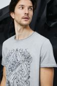 Бавовняна футболка Medicine чоловічий колір сірий з принтом (2819819)