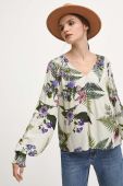 Блузка Medicine жіноча колір бежевий візерунок (3633984) Блузка Medicine жіноча колір бежевий візерунок (3633984)