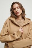 Кофта Medicine жіноча колір бежевий з капюшоном однотонна (3367909)
