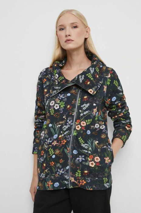 Блузка Medicine жіноча колір синій візерунок (3624402) Блузка Medicine жіноча колір синій візерунок (3624402)