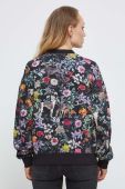 Бавовняна кофта Medicine жіноча колір чорний візерунок (3620672)