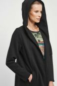 Кофта Medicine жіноча колір чорний з капюшоном з принтом (3406355)