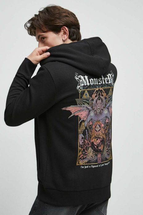 Кофта Medicine чоловіча колір чорний з капюшоном з принтом (3532105) Кофта Medicine чоловіча колір чорний з капюшоном з принтом (3532105)