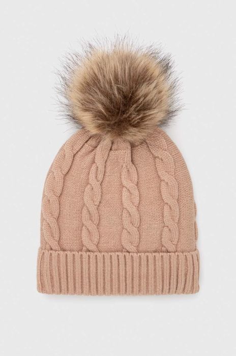 Шапка Medicine колір бежевий з товстого трикотажу (3639797) Шапка Medicine колір бежевий з товстого трикотажу (3639797)