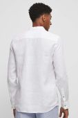 Сорочка з льону Medicine колір білий regular класичний комір (3349664) Сорочка з льону Medicine колір білий regular класичний комір (3349664)