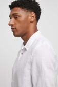 Сорочка з льону Medicine колір білий regular класичний комір (3349664) Сорочка з льону Medicine колір білий regular класичний комір (3349664)