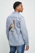 Джинсова сорочка Medicine чоловіча relaxed класичний комір колір блакитний Джинсова сорочка Medicine чоловіча relaxed класичний комір колір блакитний
