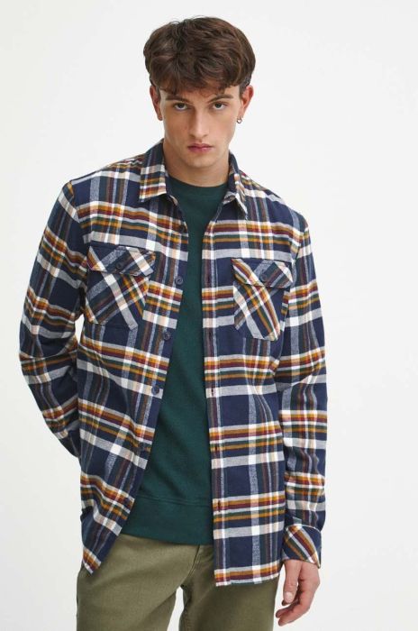 Бавовняна сорочка Medicine чоловіча regular класичний комір колір барвистий (3694427) Бавовняна сорочка Medicine чоловіча regular класичний комір колір барвистий (3694427)