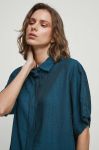 Сорочка Medicine жіноча колір бірюзовий relaxed класичний комір (3375897) Сорочка Medicine жіноча колір бірюзовий relaxed класичний комір (3375897)