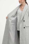 Пальто з домішкою вовни Medicine колір сірий перехідний двобортний (3628579) Пальто з домішкою вовни Medicine колір сірий перехідний двобортний (3628579)