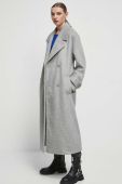 Пальто з домішкою вовни Medicine колір сірий перехідний двобортний (3589435) Пальто з домішкою вовни Medicine колір сірий перехідний двобортний (3589435)