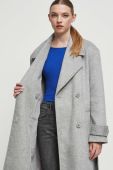 Пальто з домішкою вовни Medicine колір сірий перехідний двобортний (3589435) Пальто з домішкою вовни Medicine колір сірий перехідний двобортний (3589435)
