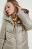 Пальто Medicine жіночий колір бежевий зимовий Пальто Medicine жіночий колір бежевий зимовий