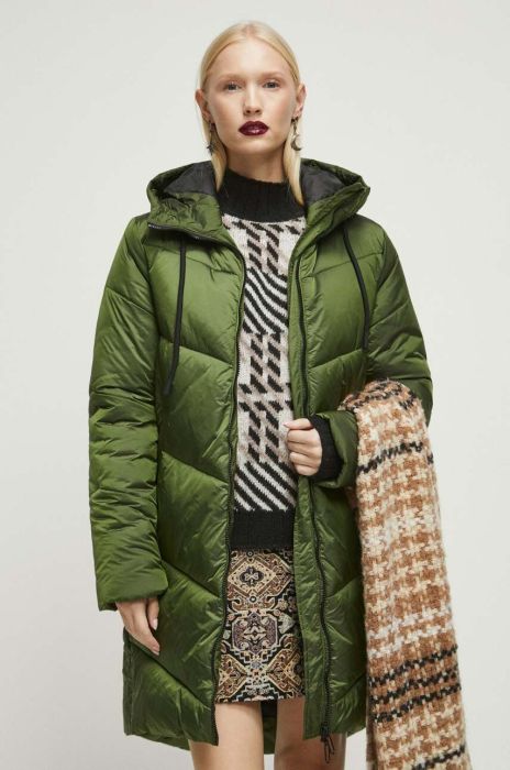 Пальто Medicine колір зелений зимове Пальто Medicine колір зелений зимове