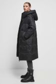 Пухове пальто Medicine колір чорний зимовий oversize Пухове пальто Medicine колір чорний зимовий oversize