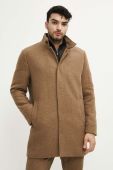 Пальто з домішкою вовни Medicine колір коричневий зимовий Пальто з домішкою вовни Medicine колір коричневий зимовий