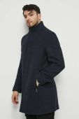 Вовняне пальто Medicine колір синій перехідний Вовняне пальто Medicine колір синій перехідний