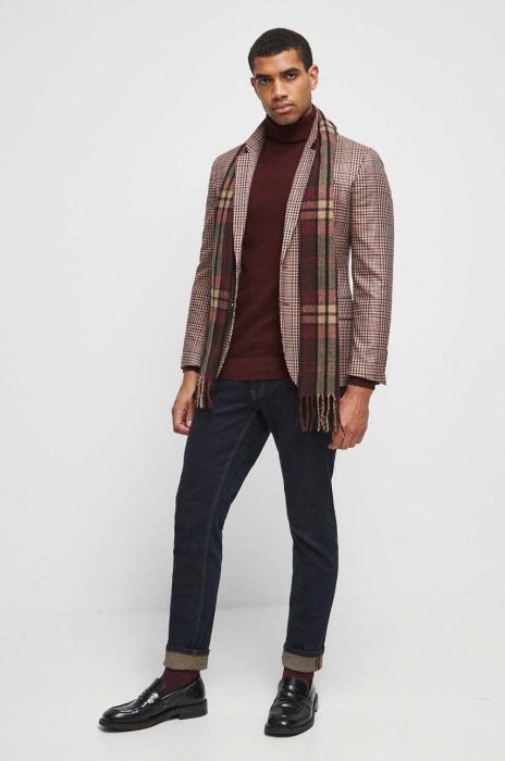 Піджак Medicine чоловічий колір коричневий Піджак Medicine чоловічий колір коричневий