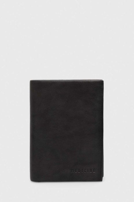 Шкіряний гаманець Medicine чоловічий колір чорний (3607133) Шкіряний гаманець Medicine чоловічий колір чорний (3607133)