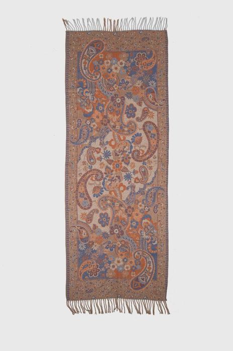 Шаль з шерстю Medicine колір бежевий візерунок Шаль з шерстю Medicine колір бежевий візерунок