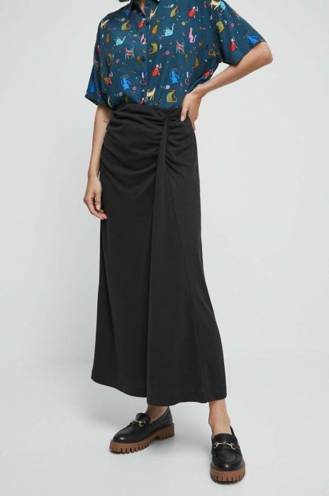Спідниця Medicine колір чорний maxi пряма Спідниця Medicine колір чорний maxi пряма