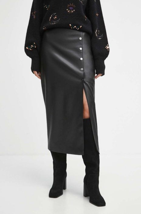 Спідниця Medicine колір чорний midi олівець (3643728) Спідниця Medicine колір чорний midi олівець (3643728)