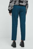 Штани Medicine жіночі колір бірюзовий фасон chinos середня посадка Штани Medicine жіночі колір бірюзовий фасон chinos середня посадка