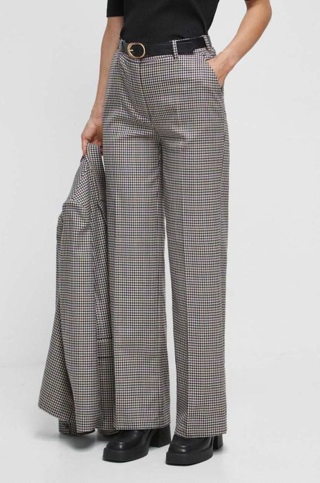 Штани Medicine жіночі широке висока посадка колір барвистий (3634028) Штани Medicine жіночі широке висока посадка колір барвистий (3634028)