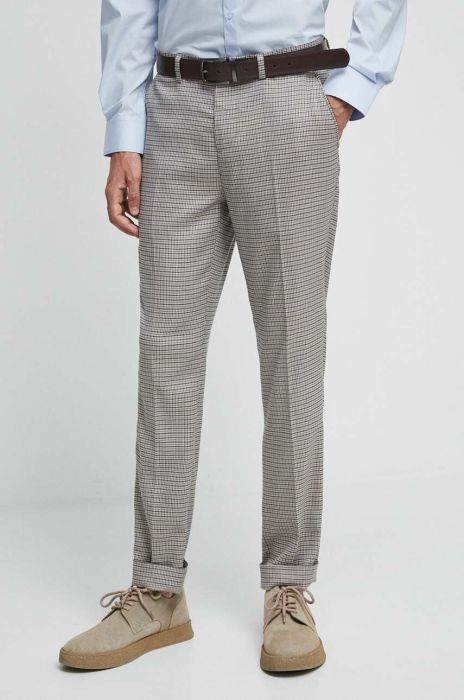 Штани Medicine чоловічі колір бежевий облягаюче (3498369)