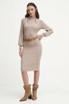Сукня Medicine колір бежевий midi облягаюча (3643152)
