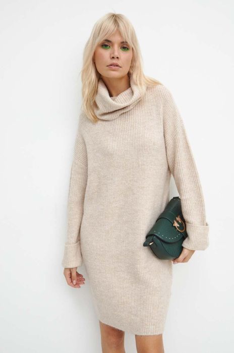 Сукня Medicine колір бежевий midi пряма