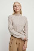 Светр Medicine жіночий колір бежевий теплий півгольф (3573151) Светр Medicine жіночий колір бежевий теплий півгольф (3573151)