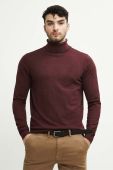 Светр Medicine чоловічий колір бордовий легкий гольф (3532246) Светр Medicine чоловічий колір бордовий легкий гольф (3532246)