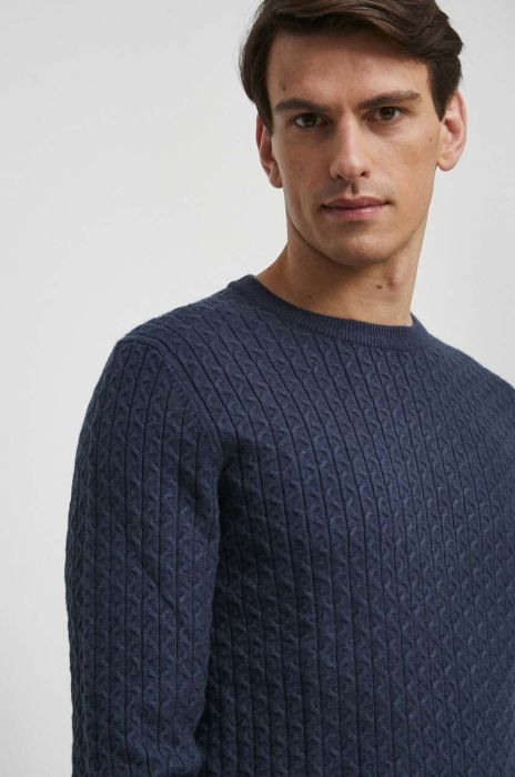 Светр Medicine чоловічий колір синій легкий (3607138) Светр Medicine чоловічий колір синій легкий (3607138)