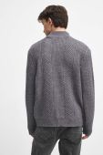 Светр з домішкою вовни Medicine чоловічий колір сірий теплий гольф