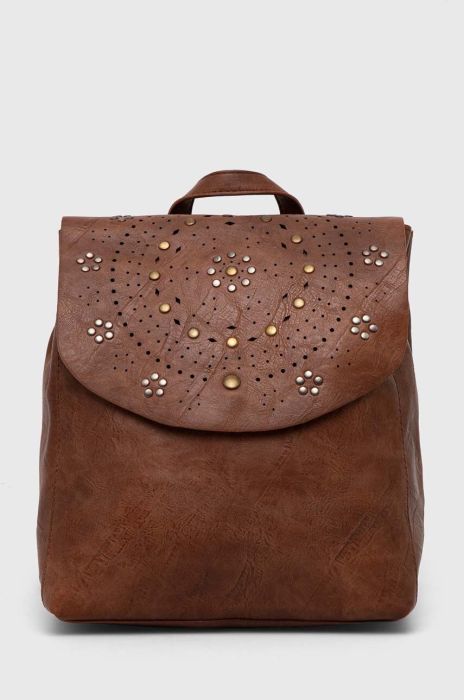 Рюкзак Medicine жіночий колір коричневий великий з аплікацією (3690714) Рюкзак Medicine жіночий колір коричневий великий з аплікацією (3690714)