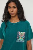 Бавовняна футболка Medicine колір зелений (3433250)